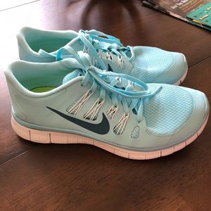 Light blue nike free runs!
